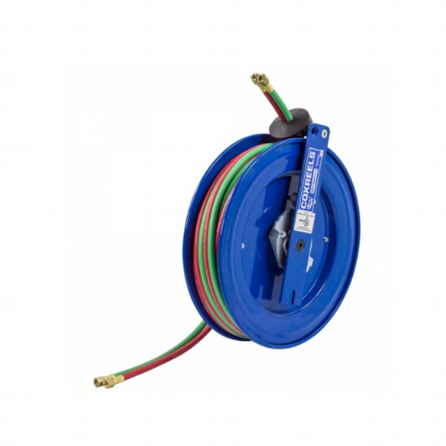 CoxReels - Hose Reel with Hose: 1/4″ ID Hose x 75', Spring