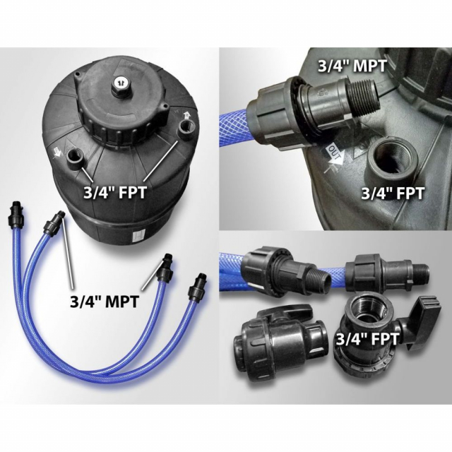 Buy IrrigationKing RKFTANK30, Fertilizer Tank Injector System, HDPE, 8