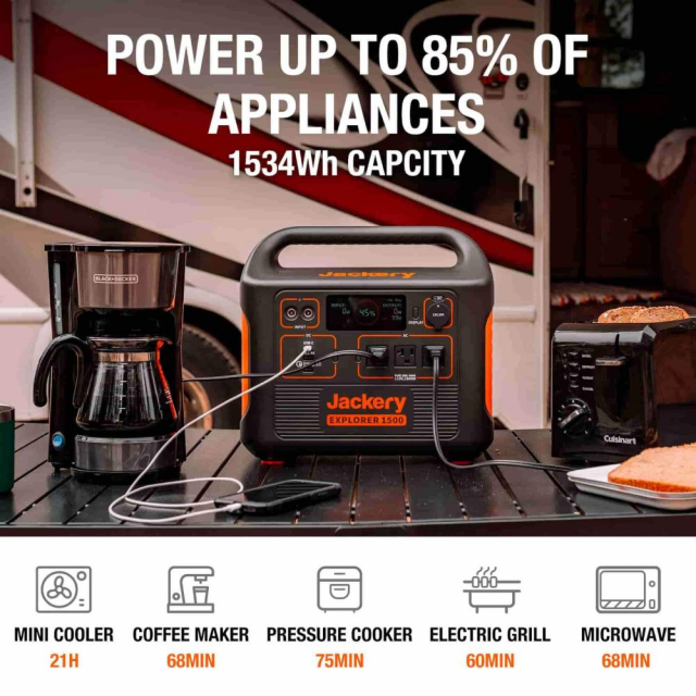 Buy Jackery Explorer 1500, Portable Power Station for Outdoor, 1500Wh -  Prime Buy
