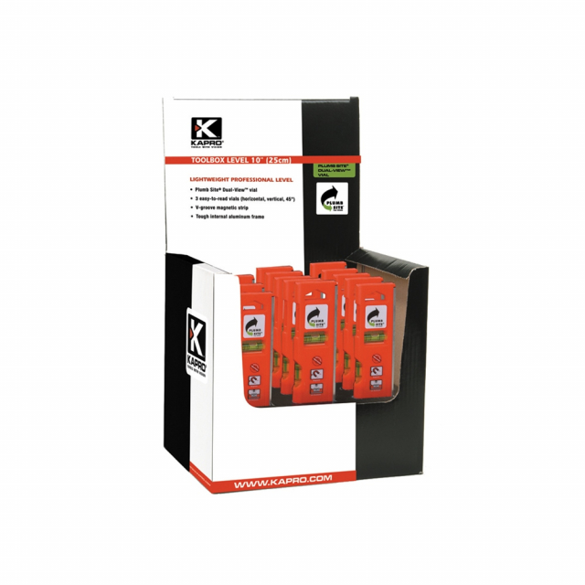 Buy Kapro 929, 10" Toolbox Level with Plumb Site, Prime Buy