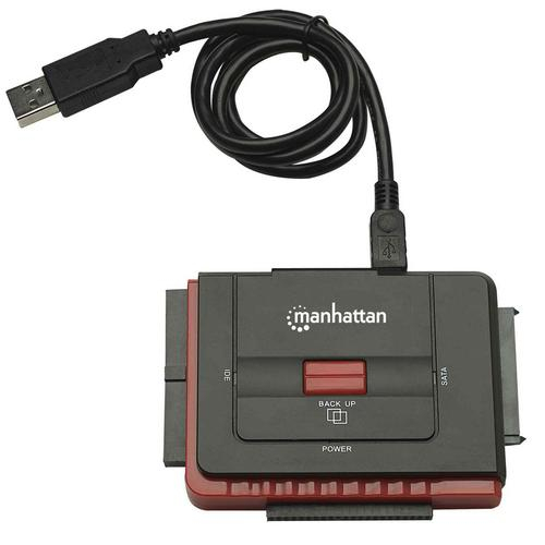 Manhattan 179195 – USB 1.1 to SATA IDE Adapter, Black - Prime Buy