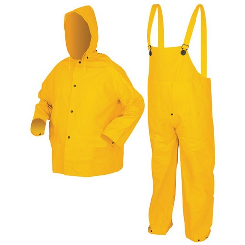 Buy MCR Safety 2403X4, Suit, 3 Pcs, .35mm, Yellow, 4X-Large - Prime Buy