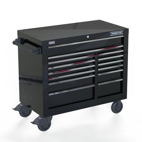 Buy Proto JSTV4239RD14BK, Double Bank Roller Cabinet, Black, 42 ...