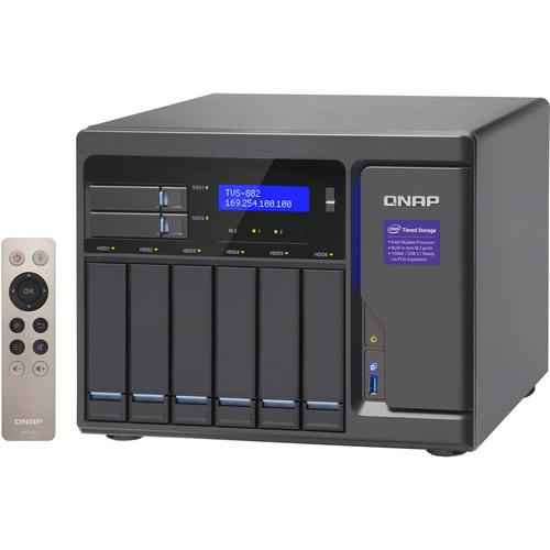 Collega capaciteit Toevlucht Buy Qnap TVS-882-I3-8G-US, NAS Enclosure, 8-Bay, Intel I3-7100 3.9GHz, 8GB  - Prime Buy