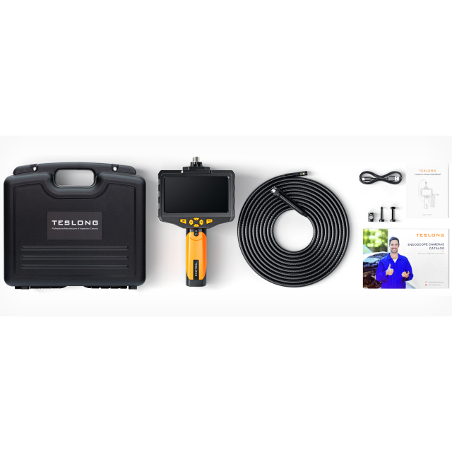 TESLONG Dual Lens Industrial Endoscope, 1080P HD Digital Borescope