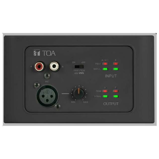 Buy TOA M-822IOB-AM, Remote Audio Input Output Panel, Black - Prime Buy